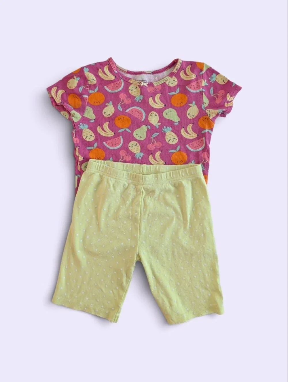 Pj  Place and Carter's Girls Colorful Pajamas 2 Sets Cotton Size 8